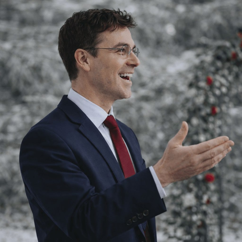 Buitengewoon ambtenaar van de burgerlijke stand die spreekt tijdens een ceremonie