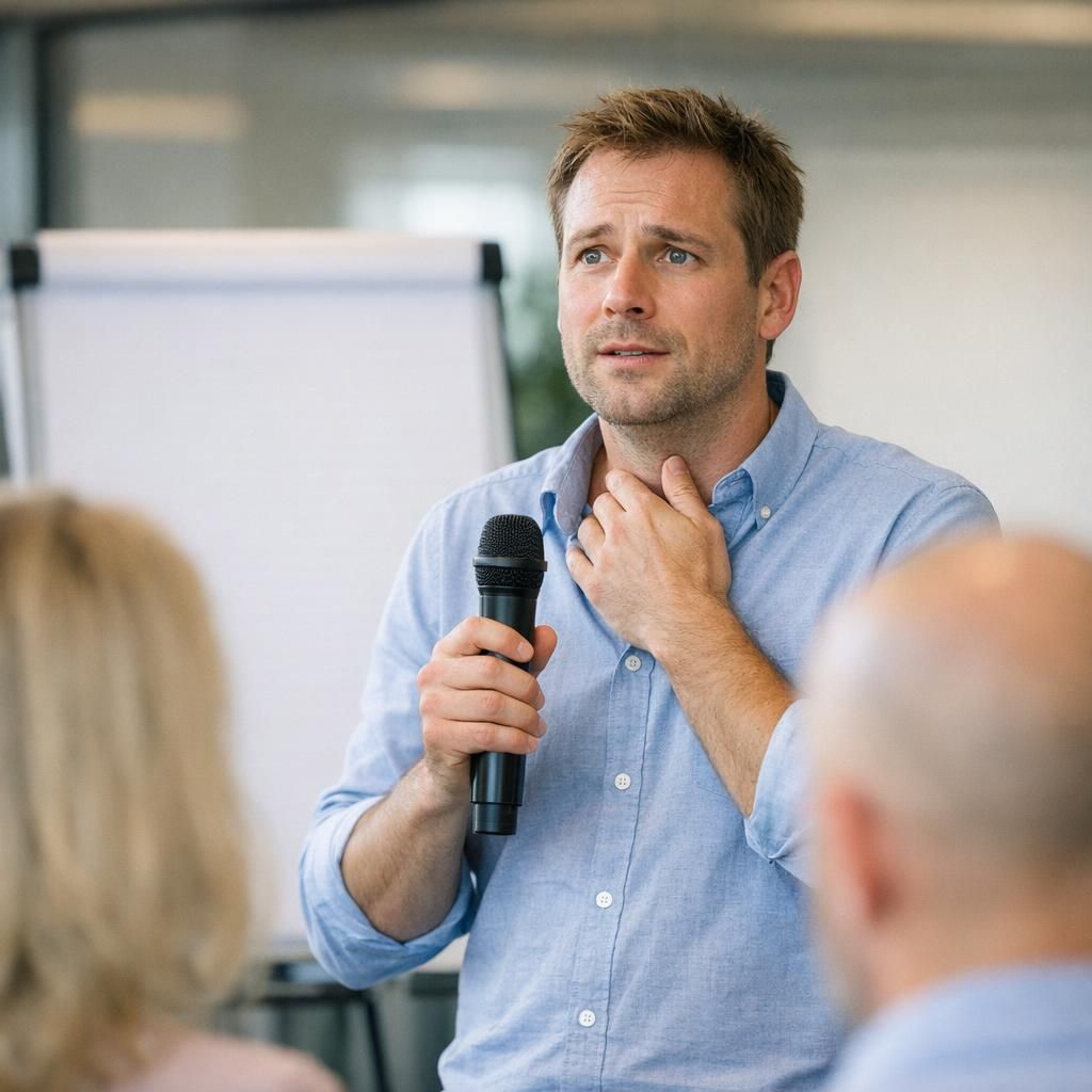 Artikel over hoe stotteren vaak begint bij spanning en angst om beoordeeld te worden