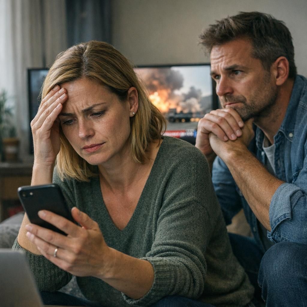 Artikel over angst door oorlog en wereldnieuws en hoe je je brein tot rust brengt