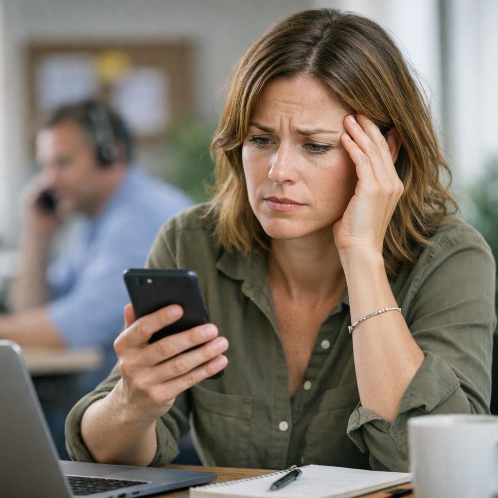 Artikel over spanning en angst bij bellen op het werk en hoe je daar rustiger mee omgaat