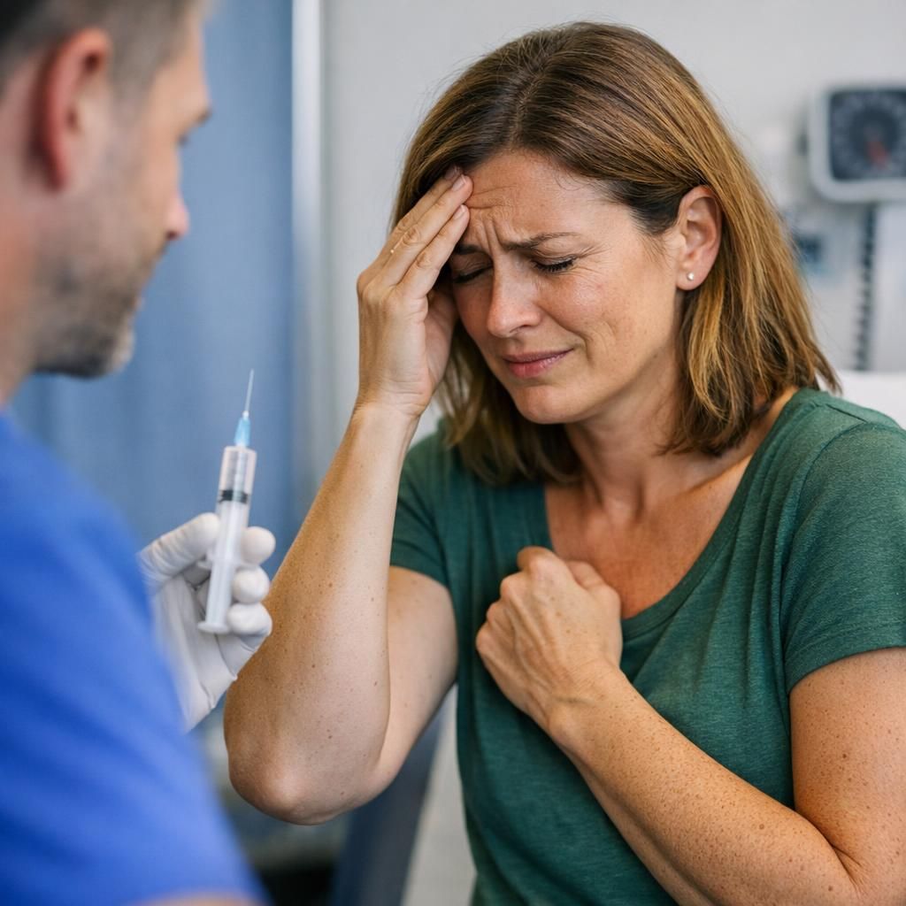 Uitleg over wat er in je lichaam gebeurt bij prikangst zoals stressreactie, snelle hartslag en duizeligheid