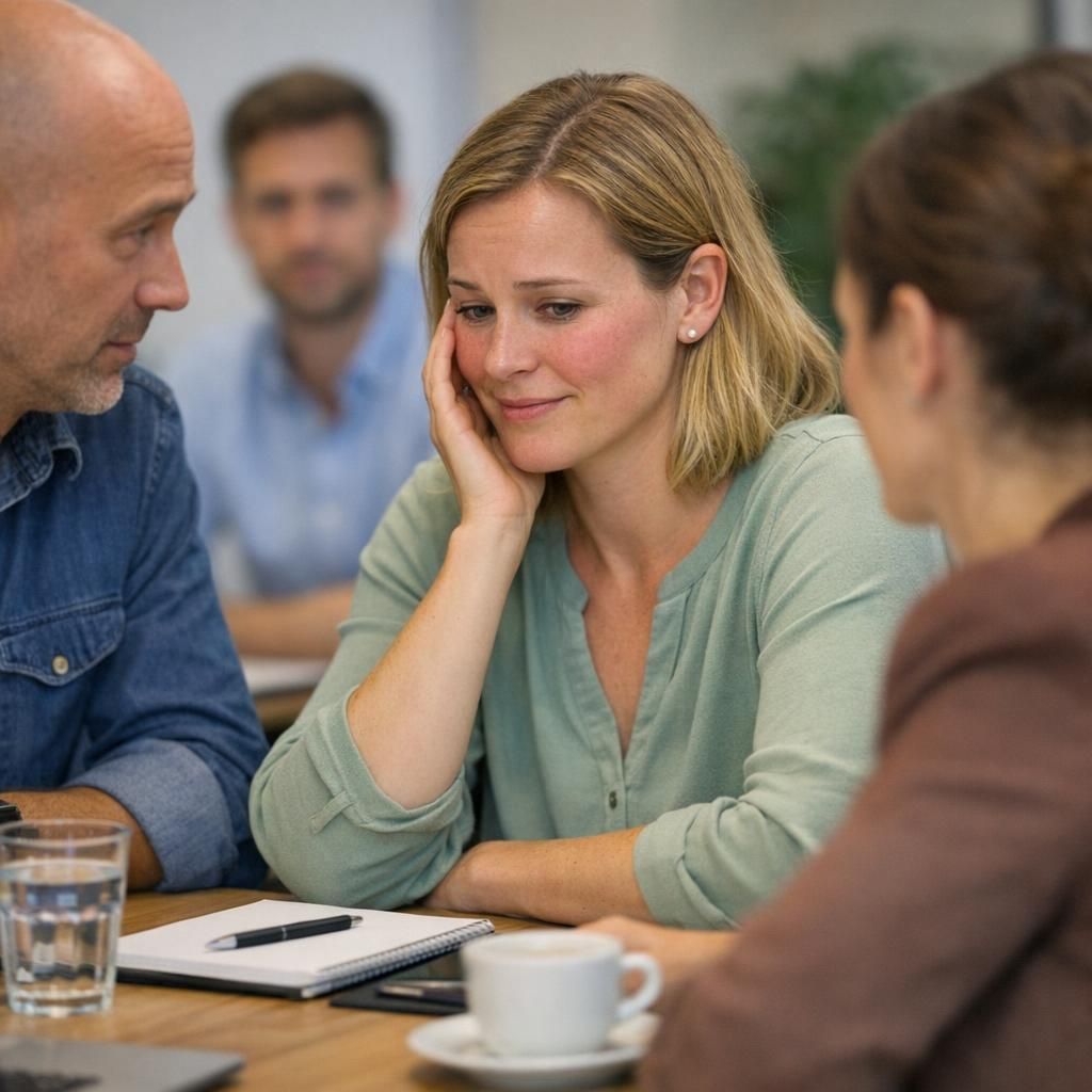Artikel over bloosangst in kleine vergaderingen en hoe je spanning tijdens een meeting verlaagt