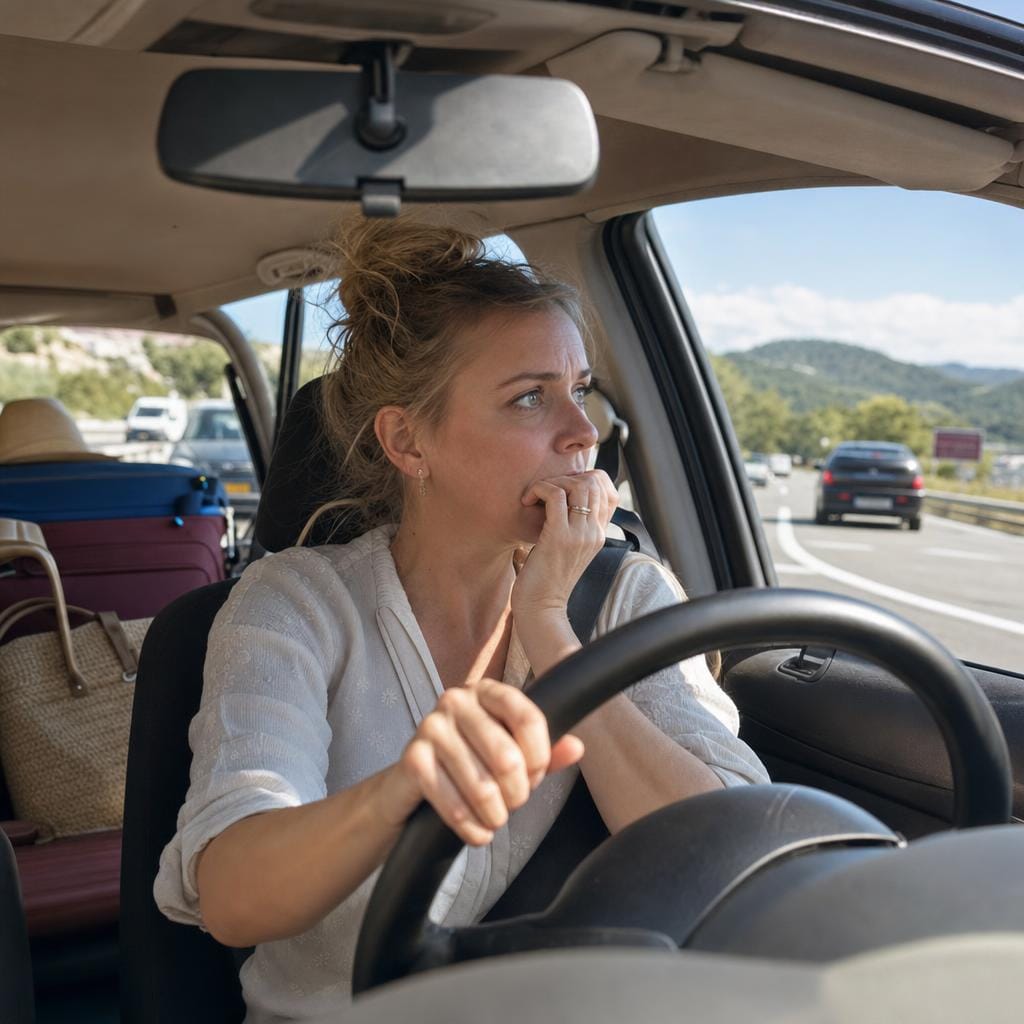 Context bij rijangst die in de zomervakantie erger wordt door lange ritten en onbekende wegen